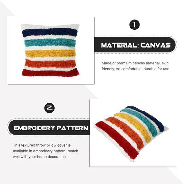 Rainbow Decorative Pillow Throw Cushion Cover Household Pillowcase