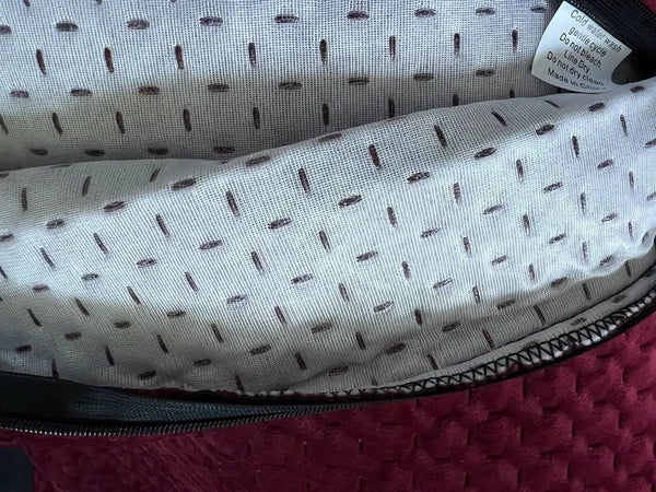 Set of 2 Burgundy Decorative Throw Pillow Covers Modern Solid Outdoor 17"x17"