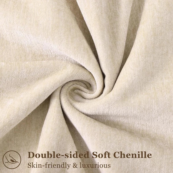 decorUhome Couch Throw Pillow 18" x (Pack of 2), Natural Beige