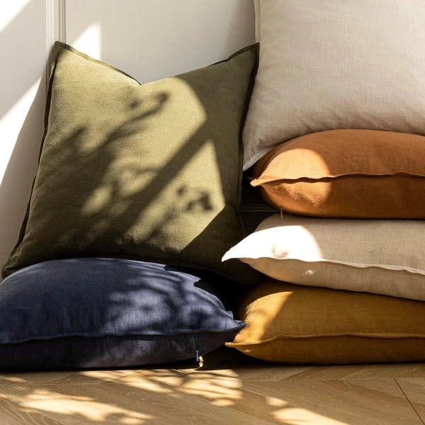 Versatile Olive Green Decorative Pillow Covers - 2pcs 18x18 Inch for Home Style