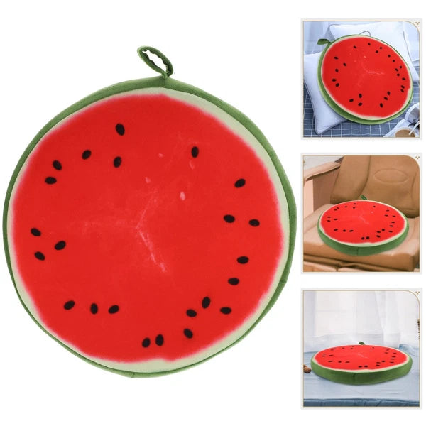 33 Cm Watermelon Seat Cushion Office Fruit Pads Round Orange Throw Pillow Cover