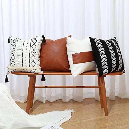 Throw Pillow Covers 18 x 18 Set of 4 - Modern 18" x 18" (Pack of 4) Boho