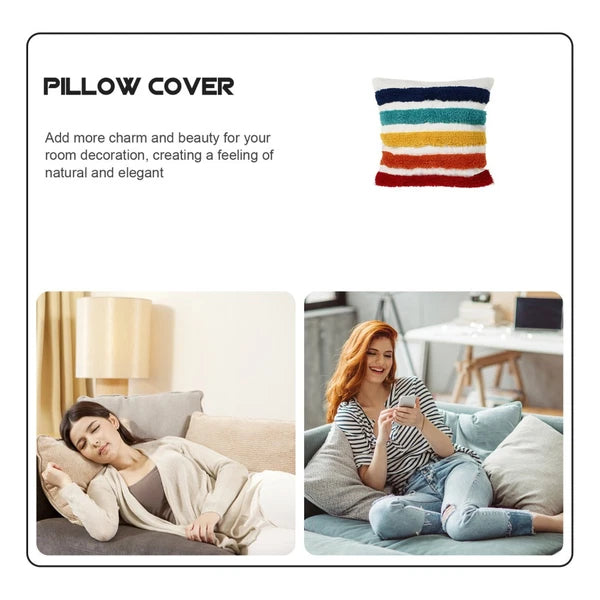 Rainbow Decorative Pillow Throw Cushion Cover Household Pillowcase