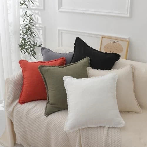 Pumpkin Fall Pillow Covers 18x18 Set of 2 18" x 18" (Pack of 2) Burnt Orange