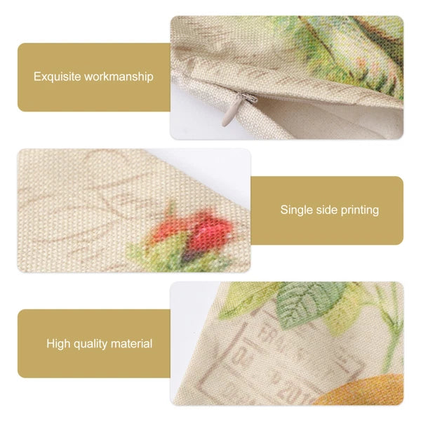Easter Throw Pillow Cover Cushion Cover Floral Printing Pillow Case