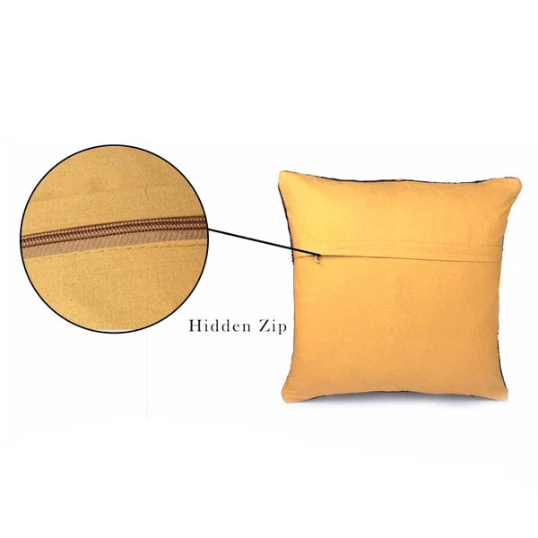 2 Set Boho Décor 18"x18" Kilim Cushion Cover Turkish Rug Pillow, Sofa Décor