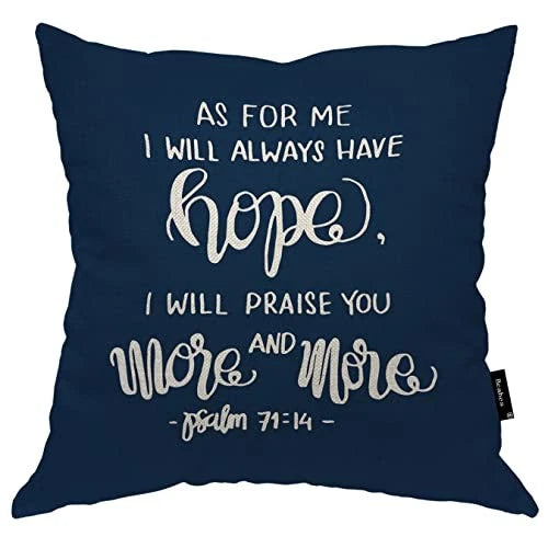 Pillows Covers Decorative Throw Pillow 18" x 18" (Pack of 1) Bible Quote