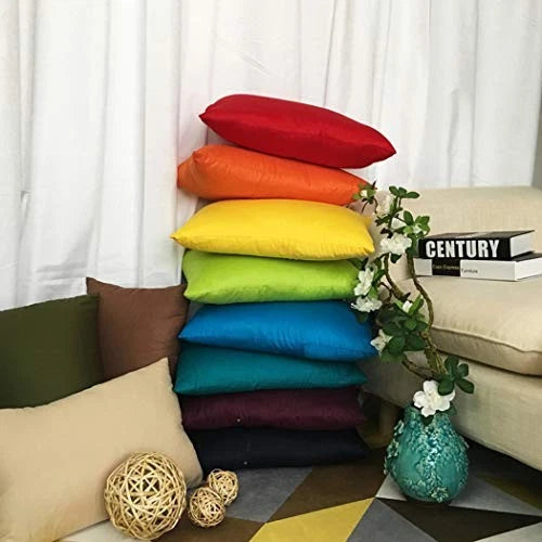 4-Pack 100% Cotton Lumbar Comfortable Solid Decorative 12x20inch/30x50cm Red