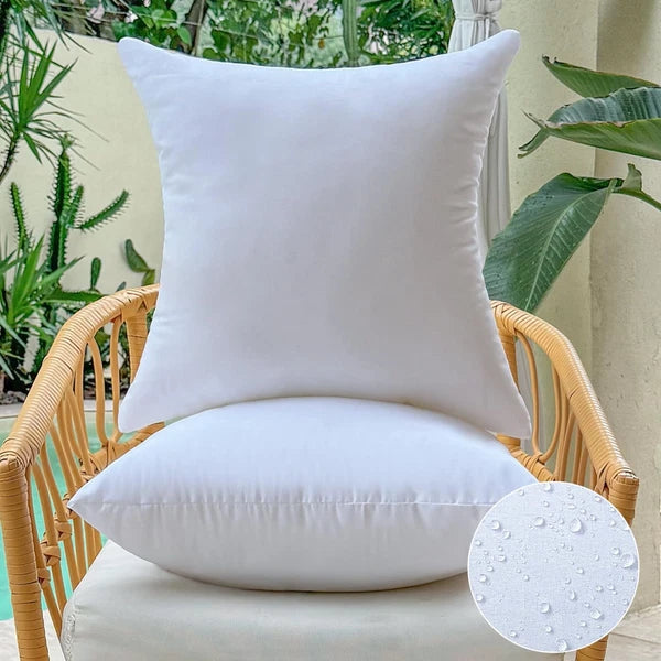 16 x 16 Outdoor Pillow Inserts Set of 2 Square Throw Pillow Inserts Waterproo...