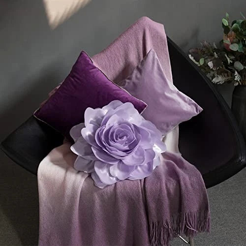 Summer Flower Throw Pillow Covers Aesthetic Decorative Stereo Floral Accent
