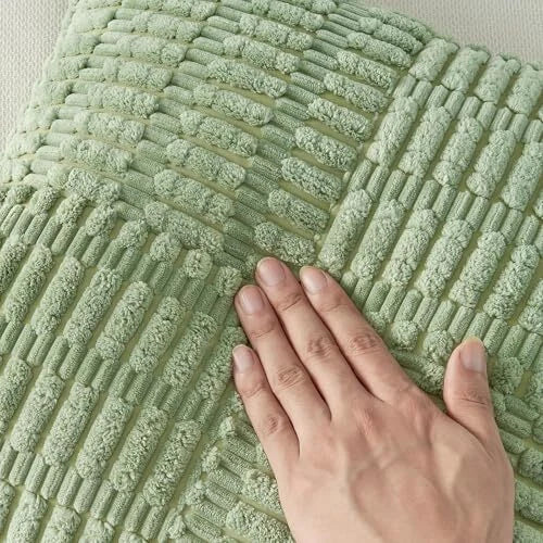 Sage Green Decorative Throw Pillow Covers 18" x 18" (Pack of 2) Sagegreen