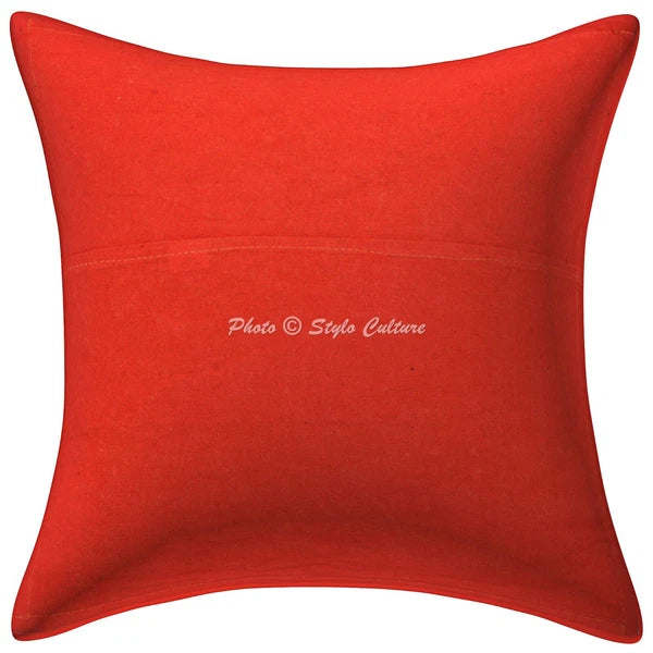 Home Decor Pillow Cover Beaded Bohemian Boho Cushion Cover Throw 16 x 16 in