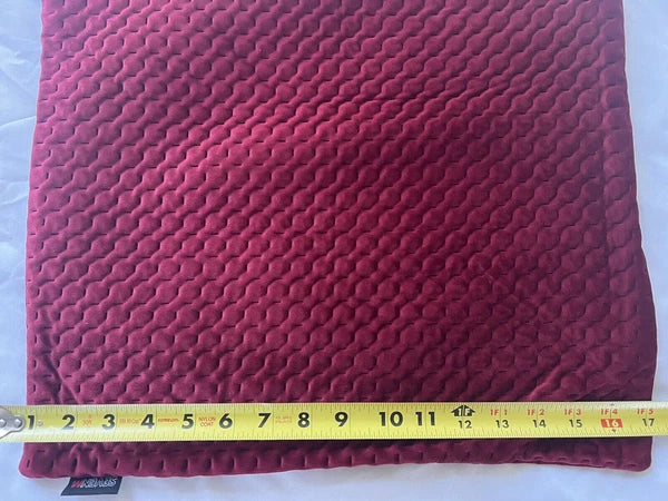 Set of 2 Burgundy Decorative Throw Pillow Covers Modern Solid Outdoor 17"x17"
