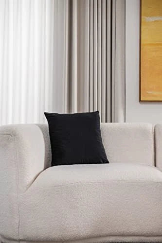 Decorative Pillow Covers 18x18: 2 Pack Cozy Soft 18" x 18" (Pack of 2) Black