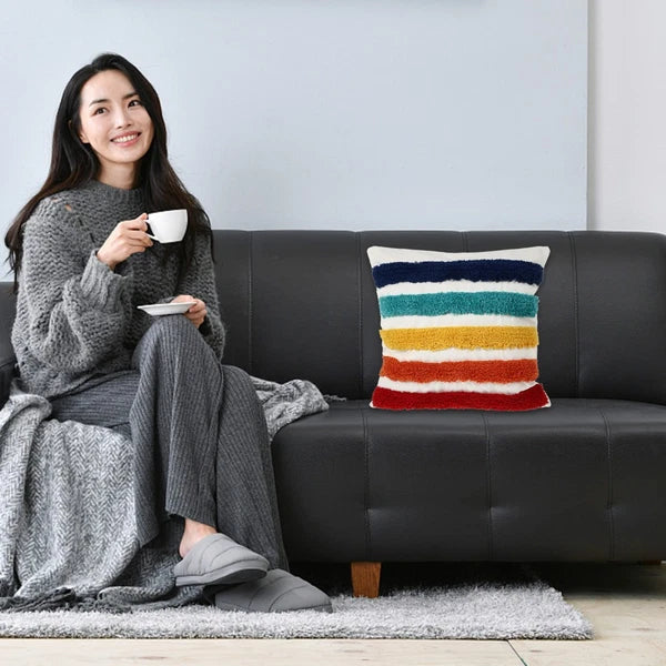 Rainbow Decorative Pillow Throw Cushion Cover Household Pillowcase