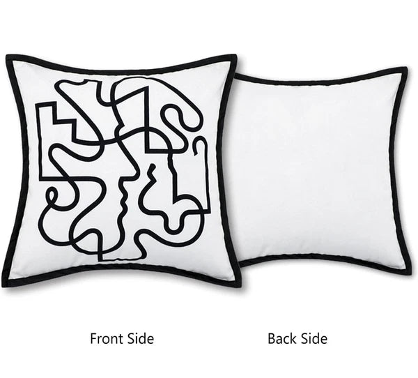 Throw Pillow Covers 18x18, 2 Pcs Decorative Pillow Covers, Farmhouse Couch...