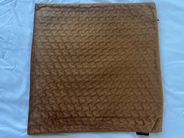 Set of 2 Pumpkin Orange Decorative Throw Pillow Covers Modern Solid Outdoor 17"