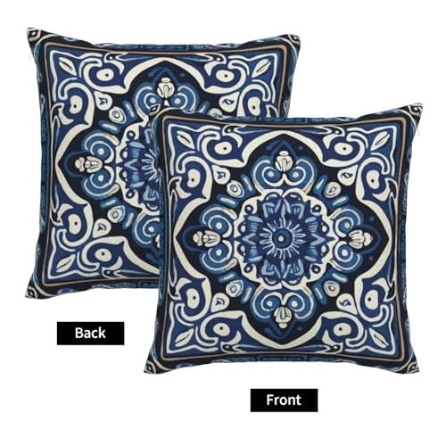 Throw Pillow Covers 18x18 Set of 2 Chinoiserie 18" x 18" (Pack of 2) Blue