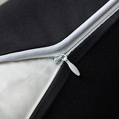Pack of 2 Outdoor Waterproof Solid Throw 18" x 18" (Pack of 2) Black