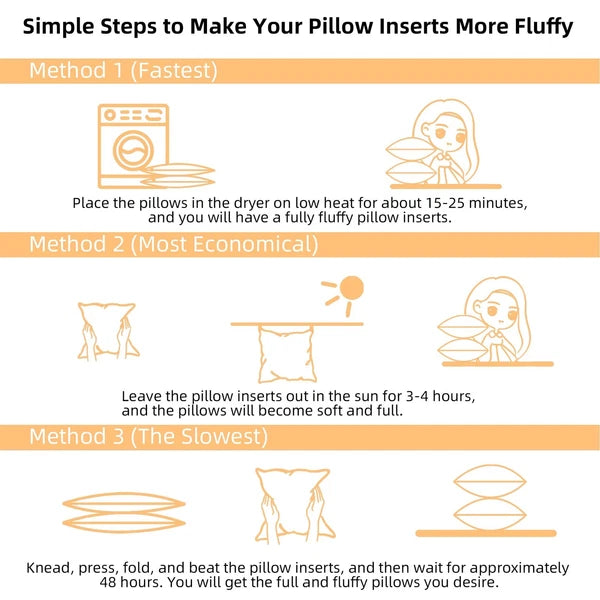 16 x 16 Outdoor Pillow Inserts Set of 2 Square Throw Pillow Inserts Waterproo...