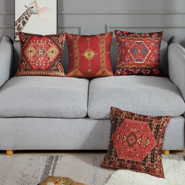 Britimes Throw Pillow Covers Geometric Kilim Moroccan Home Decor Set of 4 Ori...