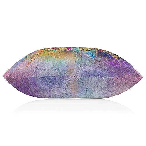 Throw Pillow Cover Abstract Floral Watercolor 30" x 20" (Pack of 1) Multi-a132