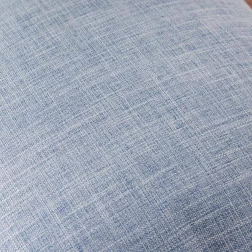 Rustic Linen Throw Pillow Covers Set of 2, 18x18 18" x 18" (Pack of 2) Blue