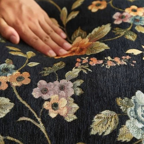 Boho Floral Pillow Covers 26x26 Inch Set of 2 26" x 26" (Pack of 2) Black