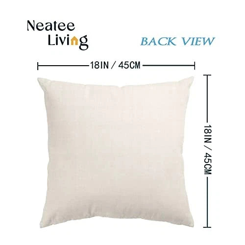 Set of 4 Fall Pillow Covers 18x18 Inch 18" x 18" (Pack of 4) A-fall 26
